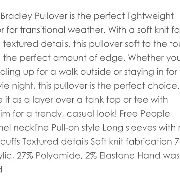 NWT Free People Bradley Camel Heather popcorn funnel neck style size Large - Picture 6 of 12